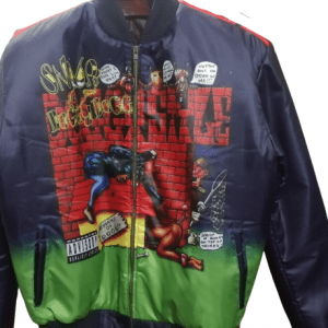 UGFashions Men's Snoop Doggy Blue Design Style Bomber Graphic Parachute Jacket Sweatshirt
