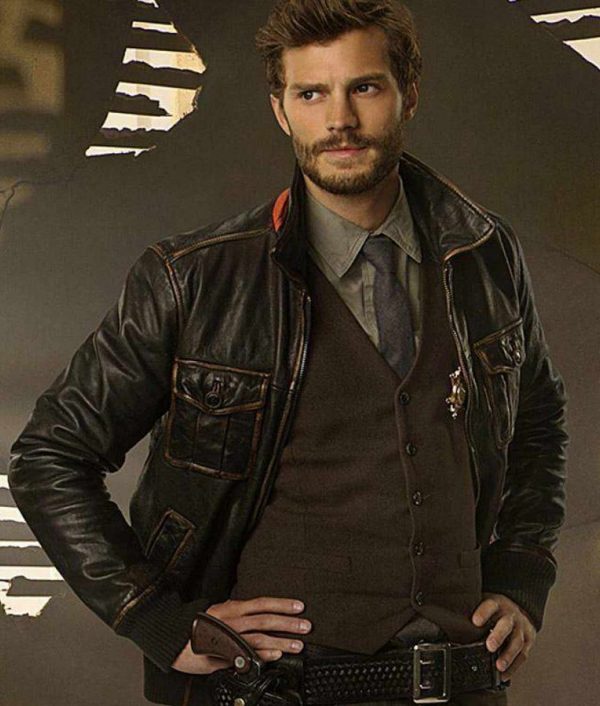 Once Upon A Time Jamie Dornan Brown Leather Jacket